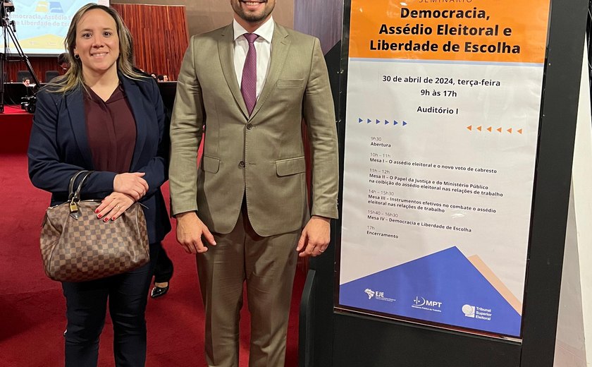 Desembargadores do TRE/AL participam de seminário que debateu democracia, assédio eleitoral e liberdade de expressão