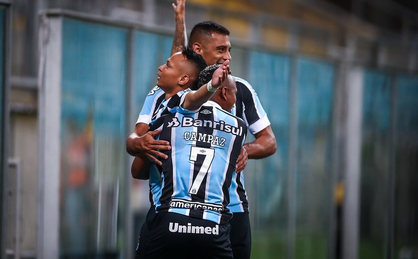 Na estreia de Benítez, invicto Grêmio vence o Guarany e lidera o Gaúcho