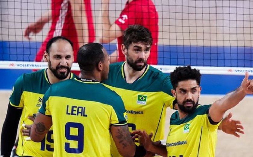 Seleção masculina se recupera na Liga das Nações de vôlei ao vencer a Polônia