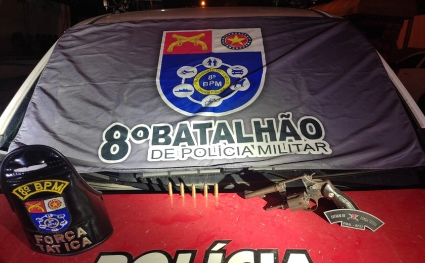 Equipes da PM apreendem três armas de fogo e recuperam veículo irregular no estado