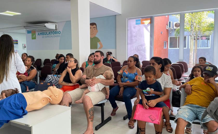 Hospital da Criança de Alagoas promove treinamento sobre primeiros socorros com acompanhantes e pacientes