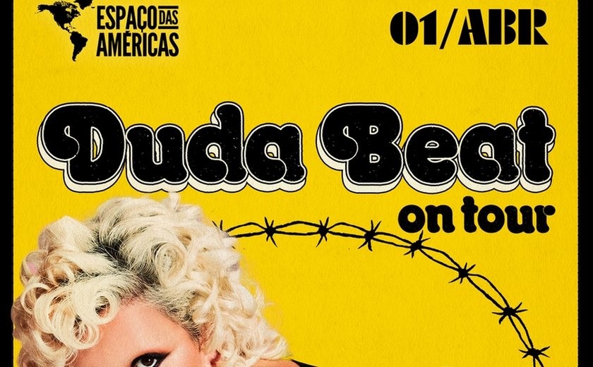 Duda Beat chega como furação no Espaço das Américas