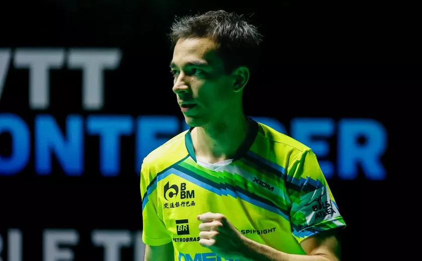 Hugo Calderano derrota japonês e vai à final do WTT Contender Rio