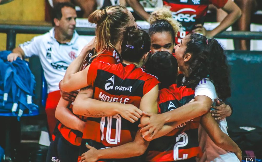 Sesc Flamengo bate o Sesi Bauru pela Superliga Feminina de Vôlei