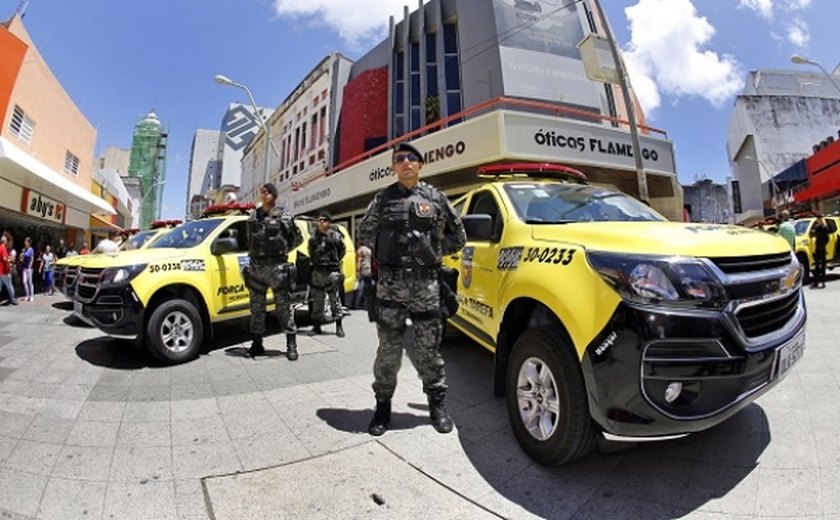 Estado lança Força Tarefa e reforça policiamento em Maceió e no interior