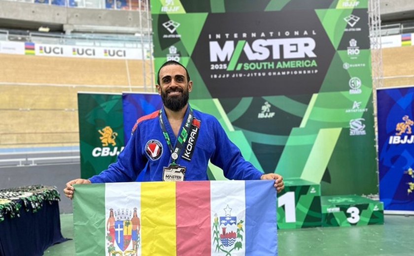 Atleta de Palmeira dos Índios conquista prata em torneio internacional de Jiu-Jitsu no Rio de Janeiro