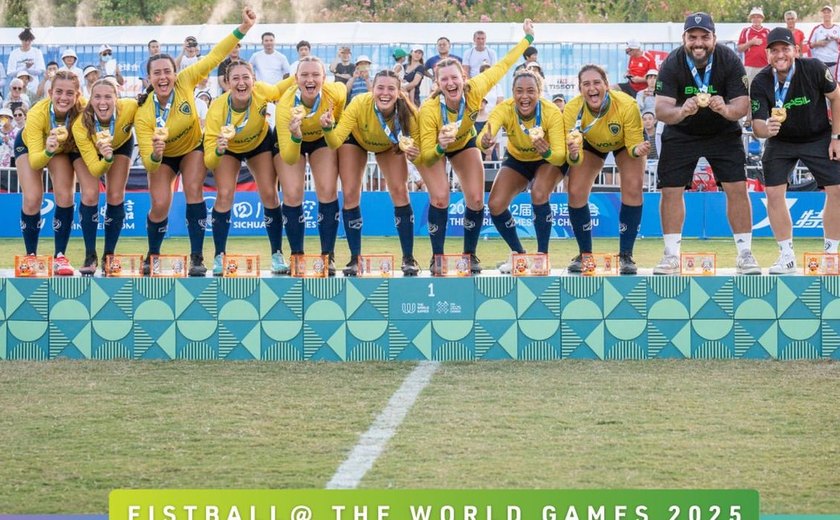 Brasil é campeão masculino e feminino de punhobol nos Jogos Mundiais