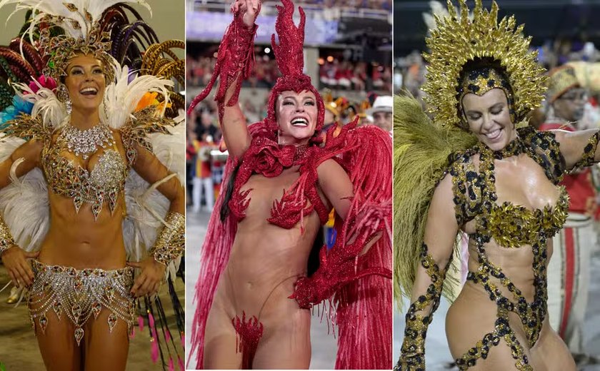 De gari a onça: Relembre as fantasias usadas por Paolla Oliveira na Grande Rio