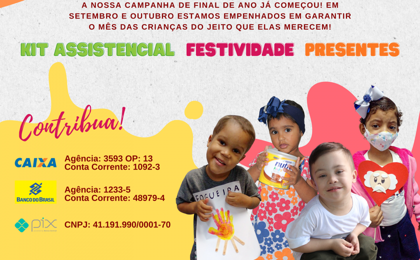 Apala arrecada doações para o Dia das Crianças