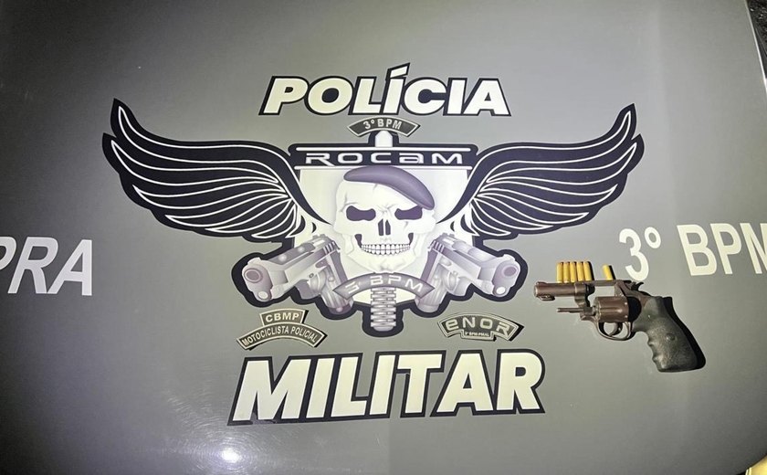 PM apreende armas e prende foragido da Justiça durante ações em Arapiraca e Marechal Deodoro