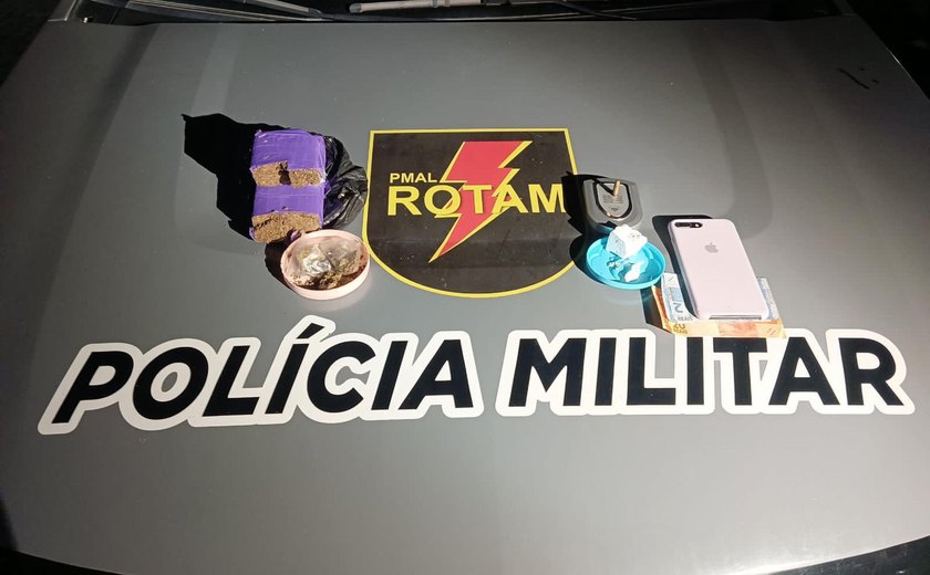 Rotam apreende quase meio quilo de drogas dentro de geladeira no Tabuleiro