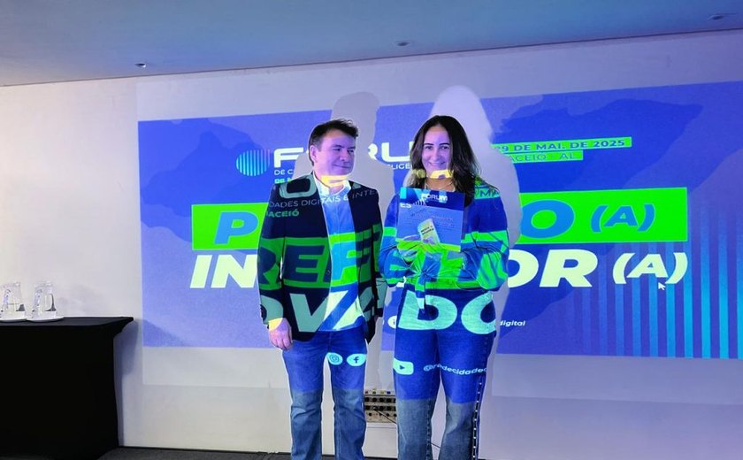 Arapiraca recebe Prêmio de reconhecimento de Prefeito Inovador durante Fórum da Rede de Cidades Digitais*