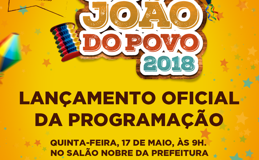 Prefeitura de Palmeira lançará na quinta (17) programação do São João do Povo 2018
