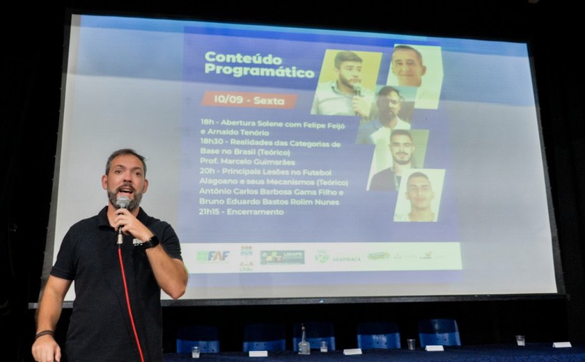 Com foco no desenvolvimento do esporte, Arapiraca sedia Jornada de Capacitação no Futebol