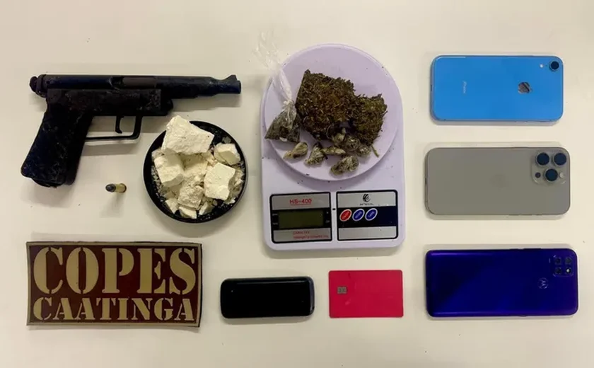 Em dois dias, PMAL desmonta ações criminosas com prisões e apreensão de pistola furtada