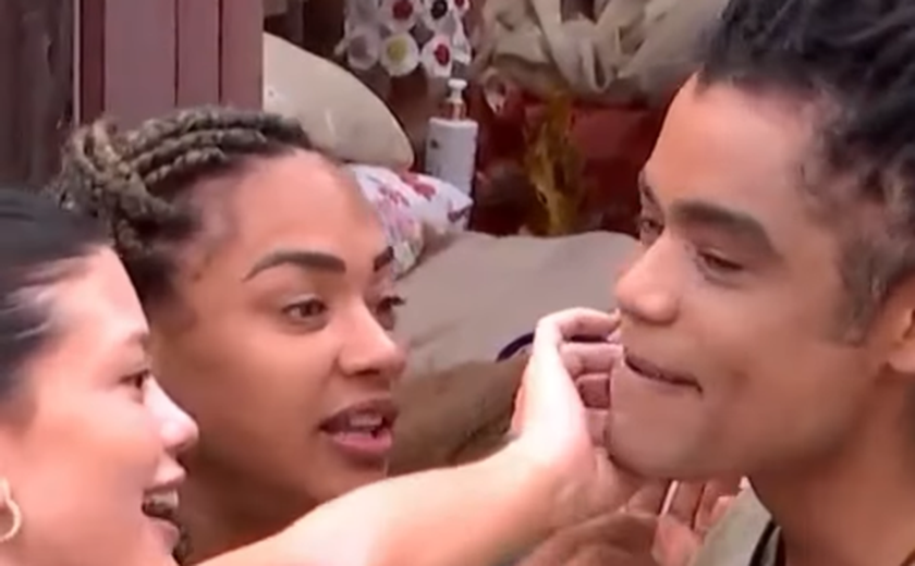 'Tá lindo': Aline aprova novo look de Diogo e diz que agora tem desculpa para beijá-lo de novo
