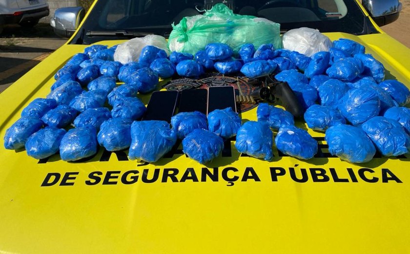 Polícia Militar apreende 6,7 quilos de cocaína no agreste do estado