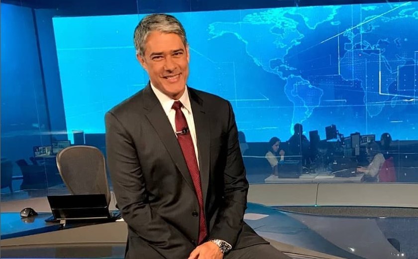 William Bonner encontra George Clooney em bar de hotel: 'Coisa superinteressante'