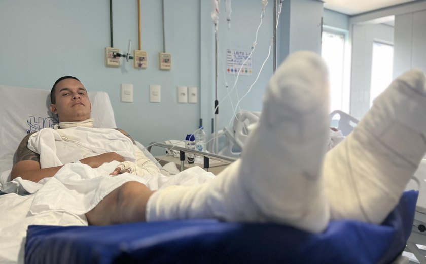 Ferido em explosão de gás recebe assistência especializada no HGE