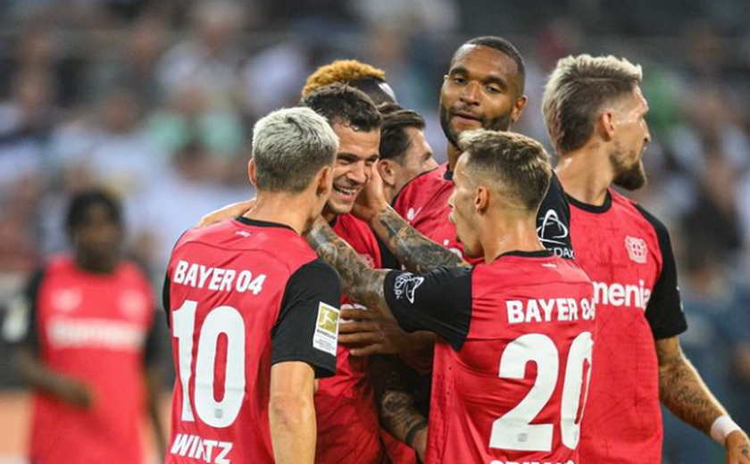 Bayer Leverkusen bate Mönchengladbach na abertura do Alemão com gol aos 55 minutos do 2º tempo