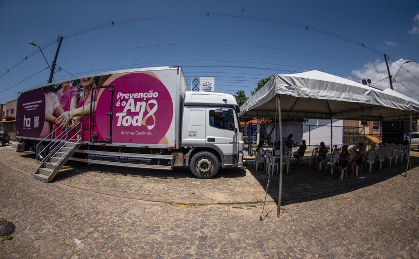 Saúde de Maceió leva Carreta do Amor ao Caetés para mutirão de mamografias