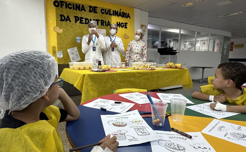 Mais uma edição da Oficina de Culinária no HGE prova que é possível combinar saúde, sabor e diversão