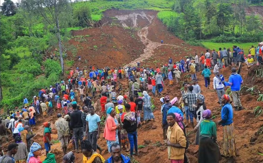 Deslizamento de terra no sul da Etiópia deixa ao menos 146 mortos