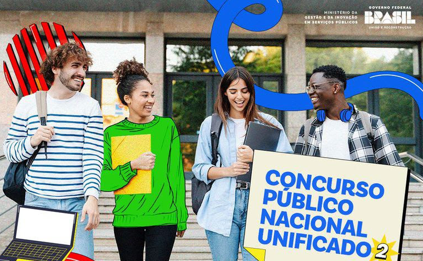 Segunda edição do Concurso Público Nacional Unificado tem mais de 250 mil inscritos para cotas