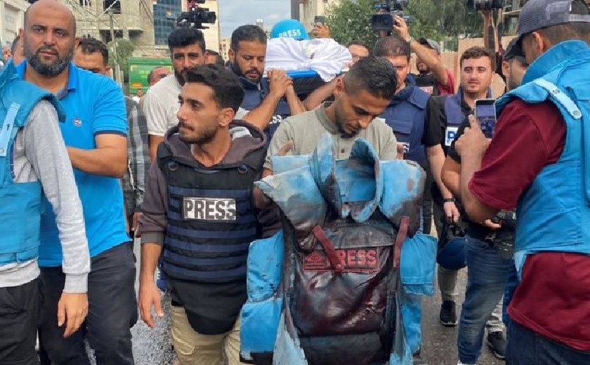 Em um mês, número de jornalistas mortos no conflito Israel-Hamas é mais que o dobro da guerra na Ucrânia