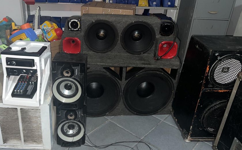 Segurança Pública apreende 13 equipamentos de som em bairros de Maceió