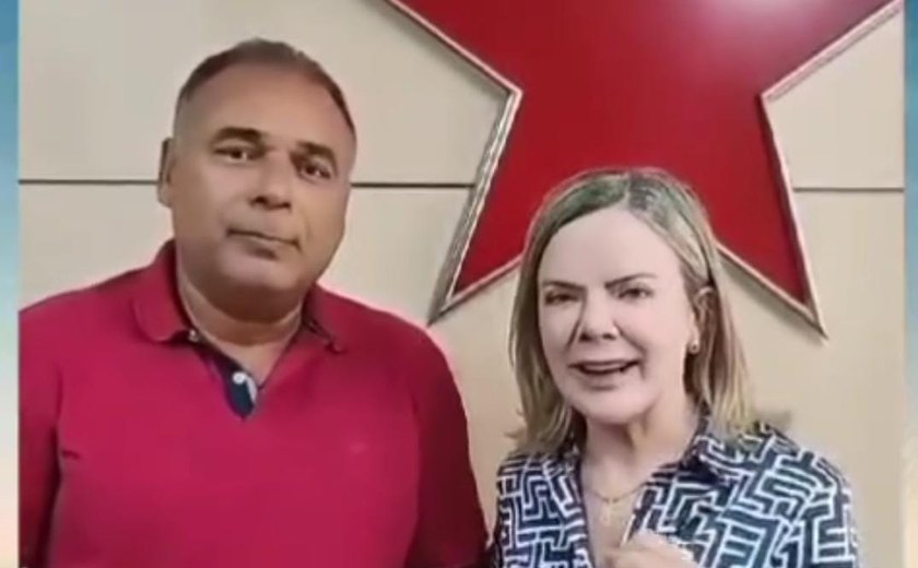 PT nacional através de Gleisi Hoffman declara apoio a Silvano Vieira em Rio Largo: uma reviravolta na política local; vídeo