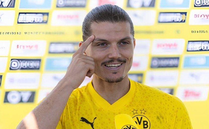 Sabitzer quer se destacar no Borussia Dortmund com chutes de longe que aprendeu no internato