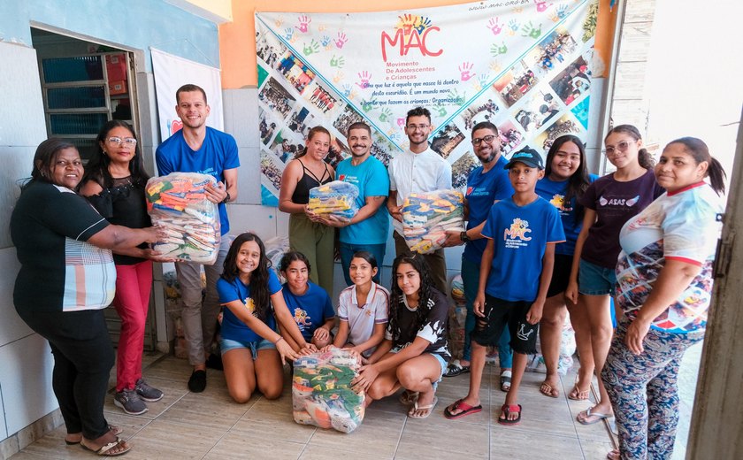 Alagoas Sem Fome entrega uma tonelada de alimentos em Delmiro Gouveia