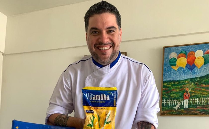 Chef Rapha Vasconcellos prepara receitas com produtos Vitamilho