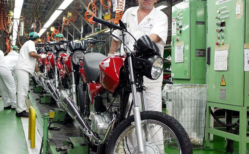 Produção de motos sobe 3% de junho para julho, mostra Abraciclo