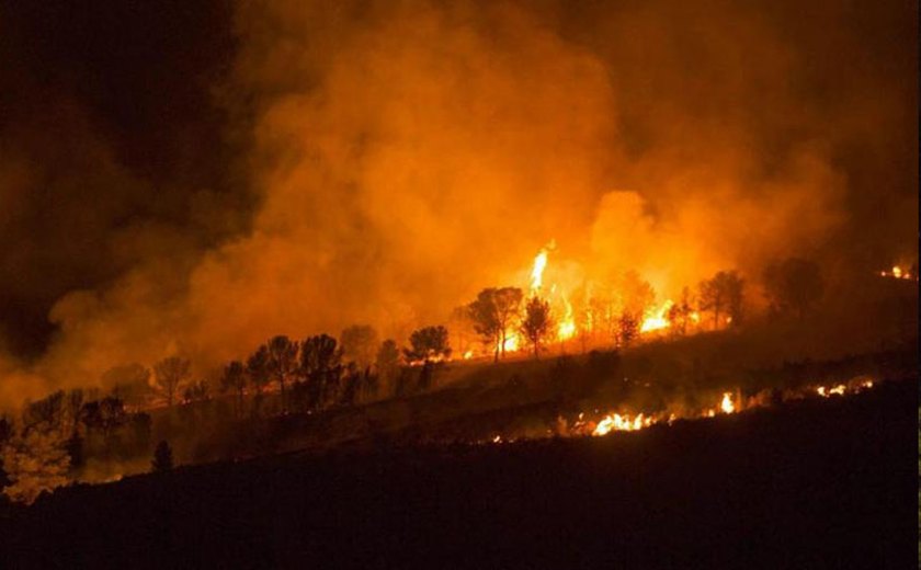 Incêndio na Espanha obriga a retirada de 1,4 mil pessoas de suas casas