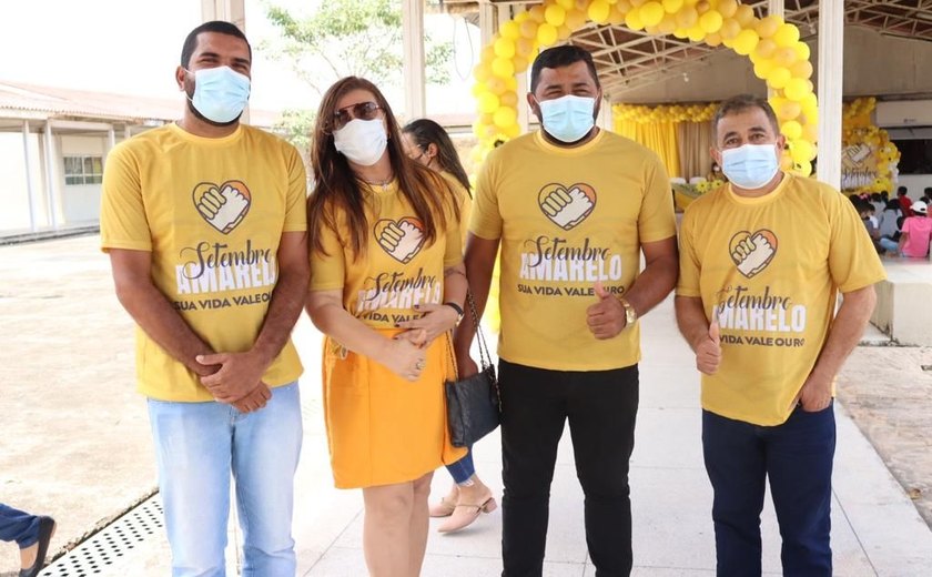 Câmara de Santana do Mundaú prestigia evento de encerramento do Setembro Amarelo