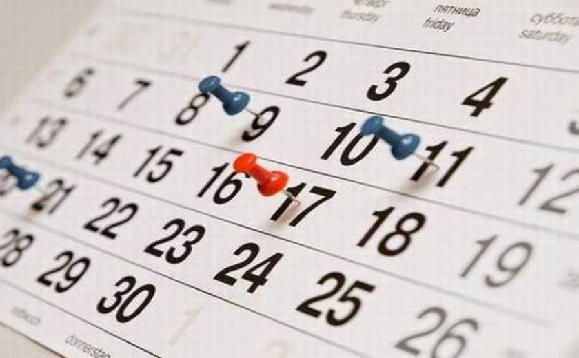 Governo Alagoano divulga feriados e pontos facultativos de 2017