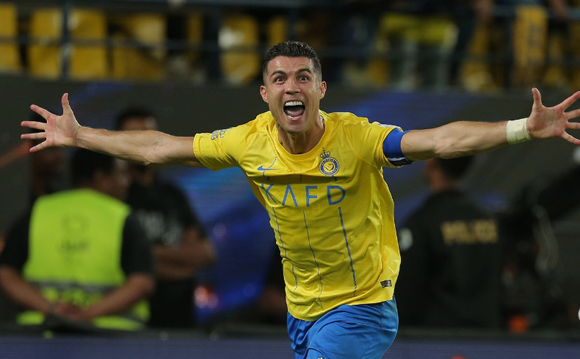 Cristiano Ronaldo marca duas vezes e bate recorde no Campeonato Saudita