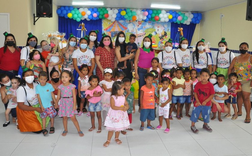 Criança Feliz: Assistência Social de Anadia promove confraternização para criançada do programa