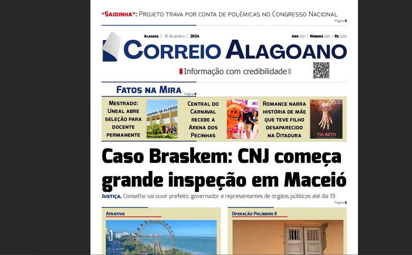 Caso Braskem: CNJ começa grande inspeção em Maceió