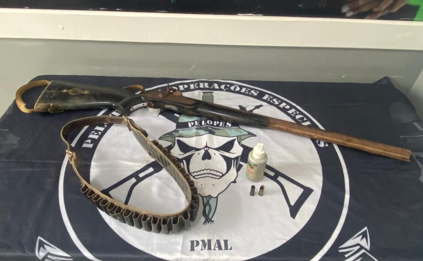 No Sertão, PM detém suspeito de crime sexual e busca pai que ameaçou filhas com arma de fogo
