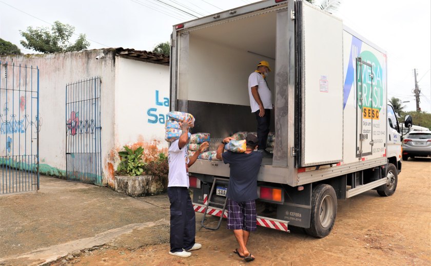 Mesa Brasil Sesc repassou mais de 186 toneladas de donativos em julho, em Alagoas
