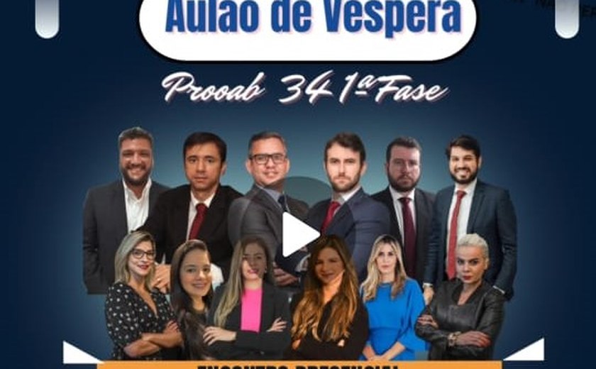 Cursinho de Maceió oferece aulão de véspera gratuito para inscritos na prova da OAB