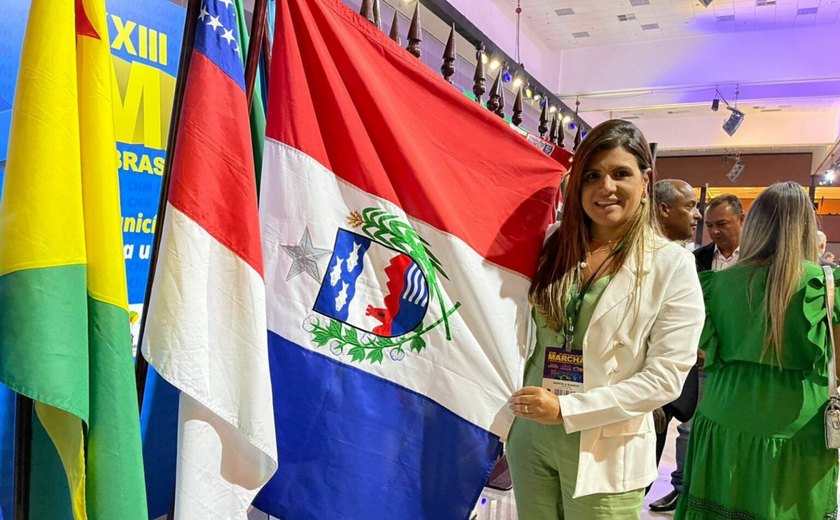 Prefeita Marcela Gomes participa da Marcha em Defesa dos Municípios em Brasília