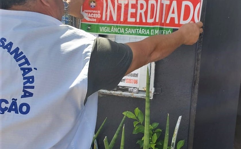 Vigilância Sanitária de Maceió interdita clínica veterinária no bairro Jaraguá