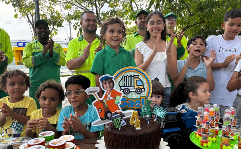 Garis de Maceió participam do aniversário do pequeno Gael, de 4 anos