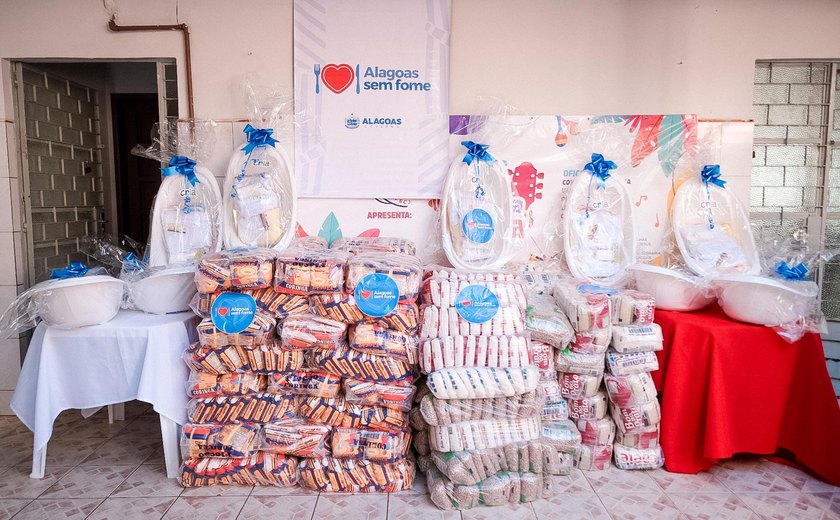 Alagoas Sem Fome doa 1 tonelada de alimentos à instituição que atua nas grotas de Maceió