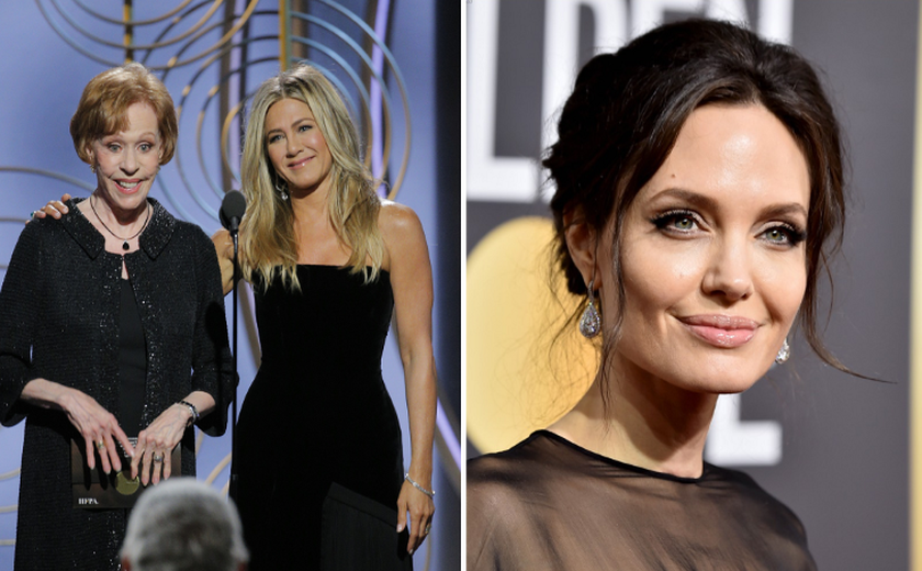 A reação de Jolie ao ficar cara a cara com Jennifer Aniston