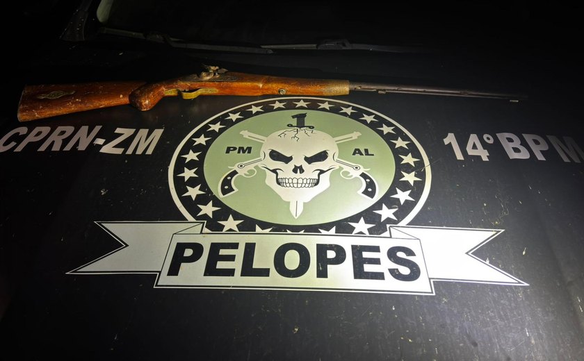 PM apreende entorpecentes e arma de fogo na Zona da Mata alagoana